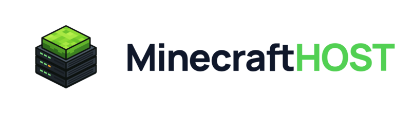 Logo MinecraftHost pre svetlé pozadie